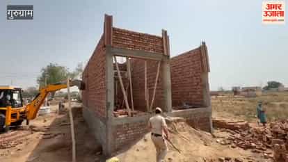 The District Town Planning Department in Gurugram used bulldozers to demolish four illegal colonies