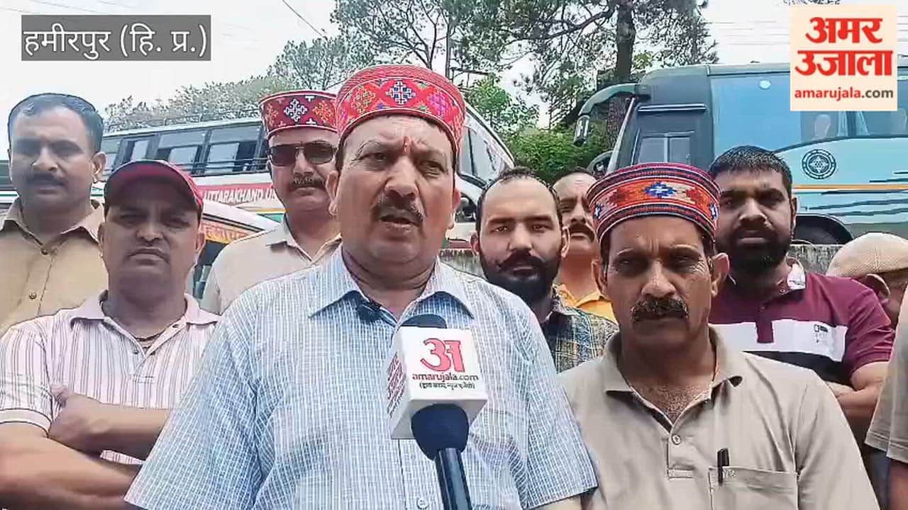 Protest Warning HRTC Employees Threaten Bus Shutdown Over Pending Demands