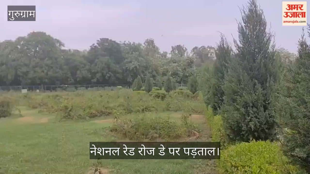Gurugram fountain built and musical laser show launched yet Rose Garden condition remained unchanged