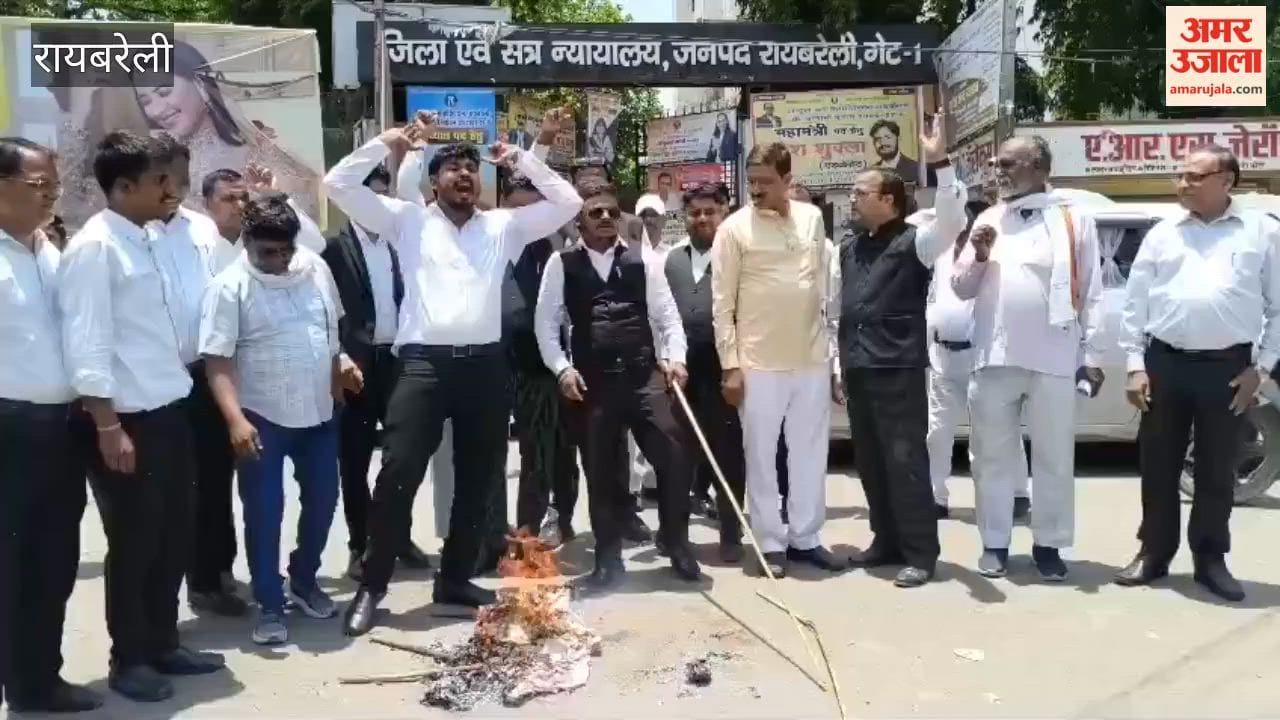 रायबरेली में शिक्षामंत्री धर्मेंद्र प्रधान का पुतला फूंक सपा-कांग्रेस ने किया प्रदर्शन