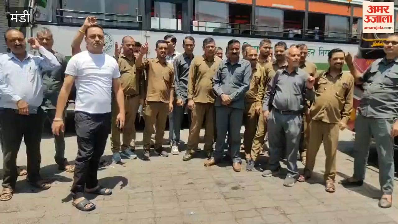 HRTC Drivers and Conductors Protest Over Pending Dues, Warn of Bus Strike