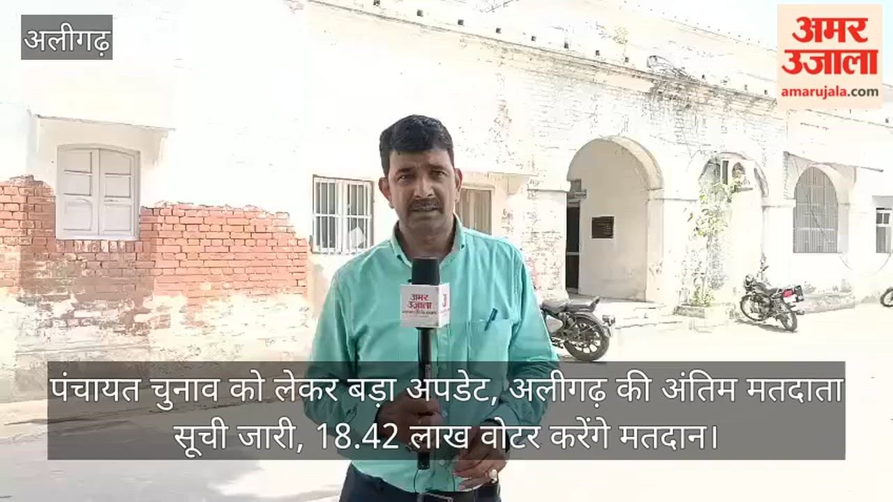 पंचायत चुनाव को लेकर बड़ा अपडेट, अलीगढ़ की अंतिम मतदाता सूची जारी, 18.42 लाख वोटर करेंगे मतदान