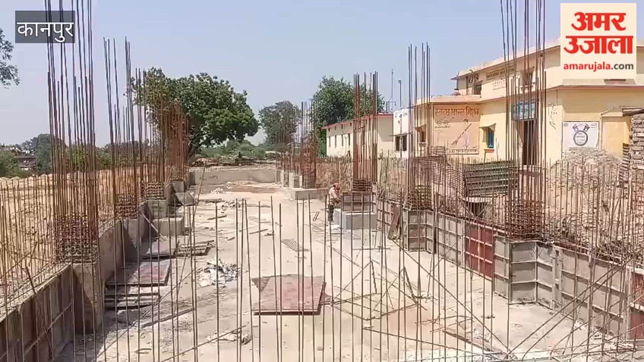 Rusted iron rods used in station renovation
