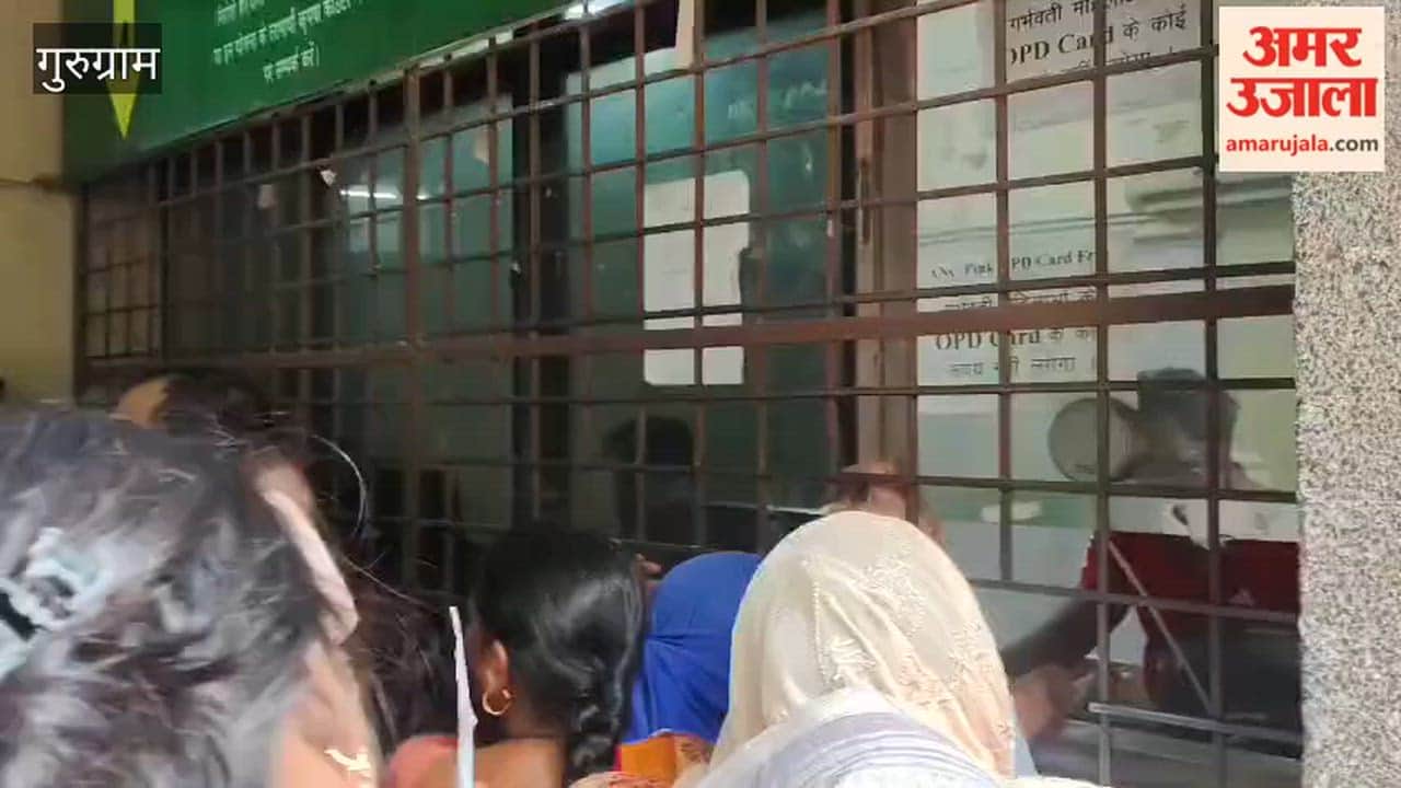 Strike by HKRN employees at Gurugram Civil Hospital