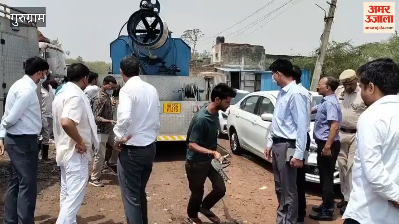 Gurugram Municipal Commissioner inspects waterlogging-prone spot