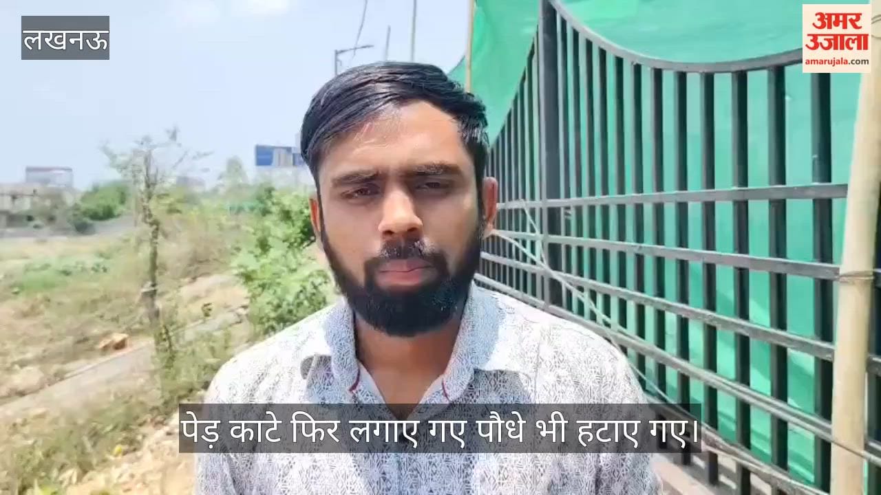 VIDEO : 1090 चौराहे लोहिया पथ के किनारे लगे 35 पेड़ काटे गए, बाद में लगाए गए 450 पौधे भी हटा दिए गए
