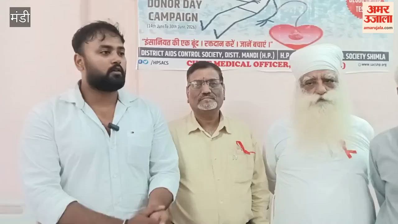 world blood donor day 70 people donated blood in mandi