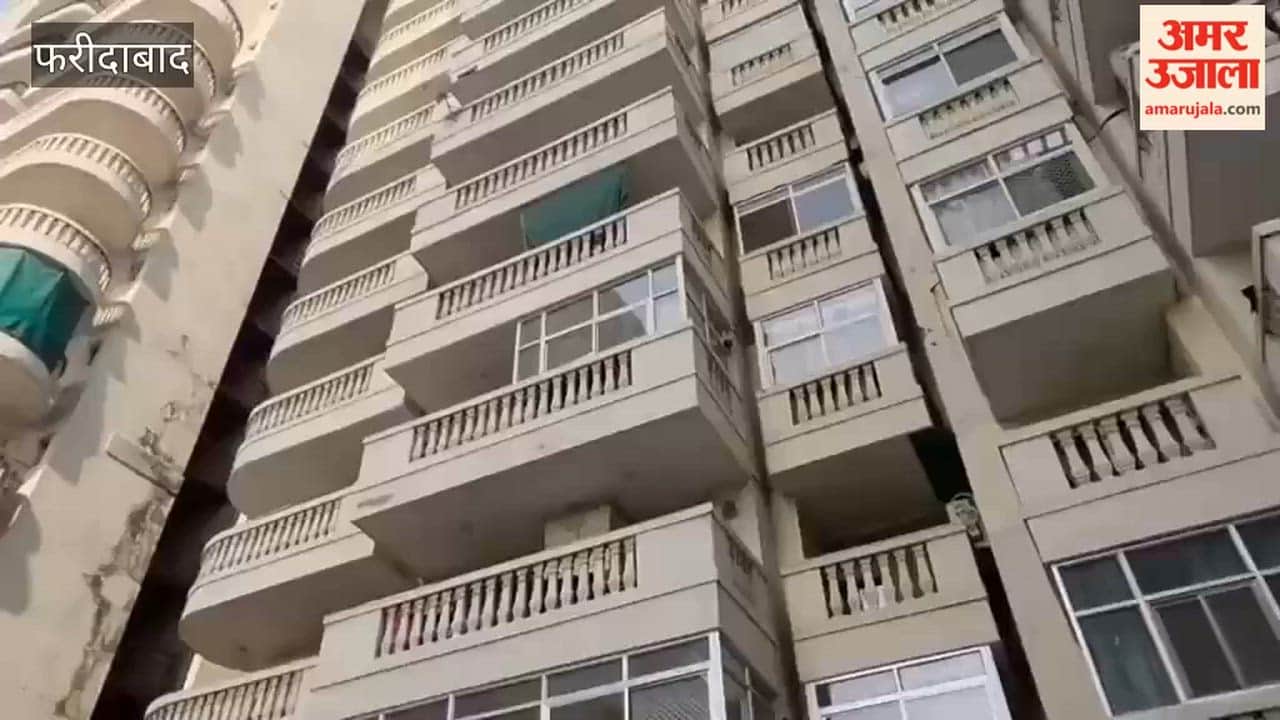 Plaster suddenly fell from the 20th floor of Tower 19 at Royal Heritage Society in Faridabad's Sector 70