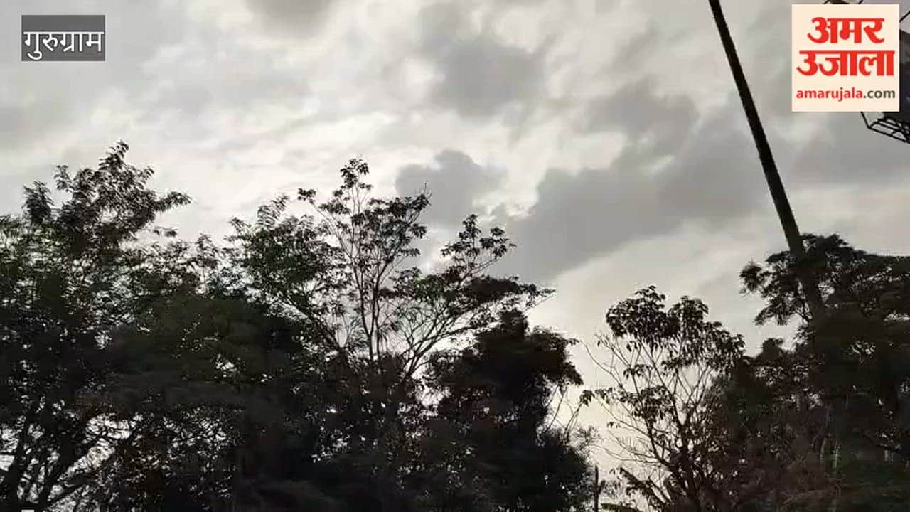 Rain in Gurugram on Monday morning