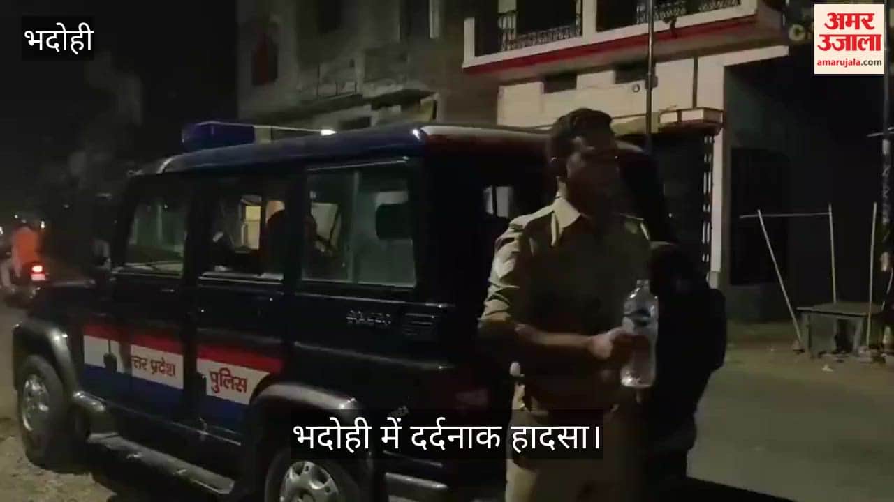 two young man died and one injured in road accident in bhadohi
