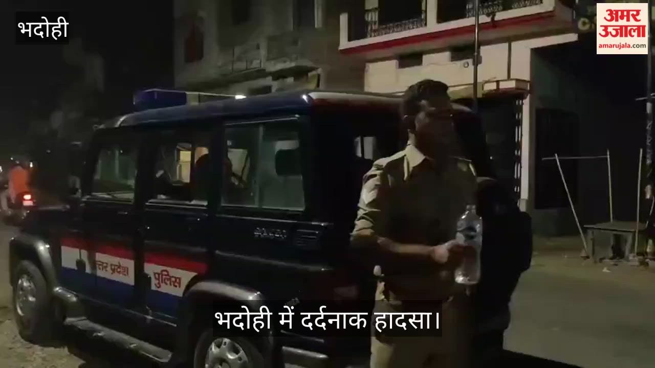 two young man died and one injured in road accident in bhadohi