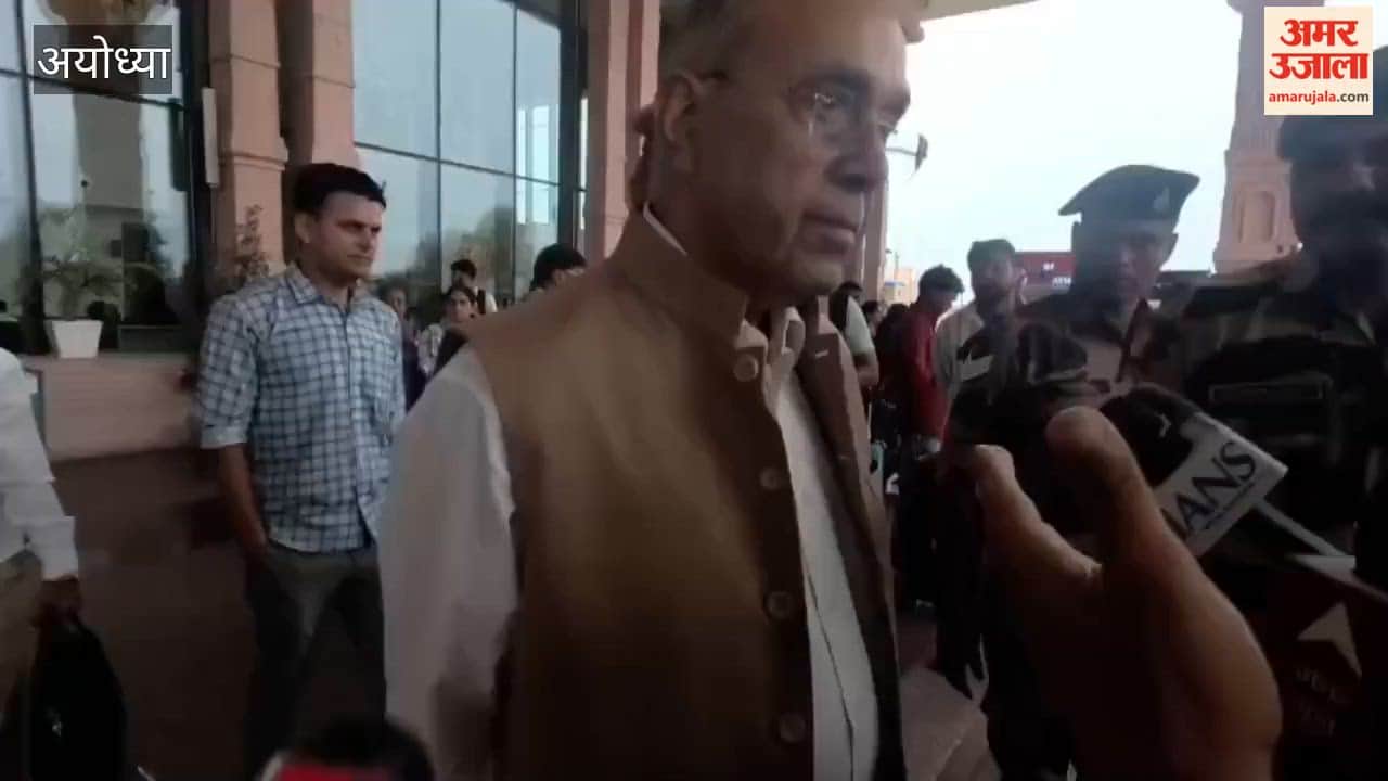 निर्माण कार्यों की समीक्षा को अयोध्या पहुंचे नृपेंद्र मिश्र, दान प्रकरण पर टिप्पणी से किया इनकार