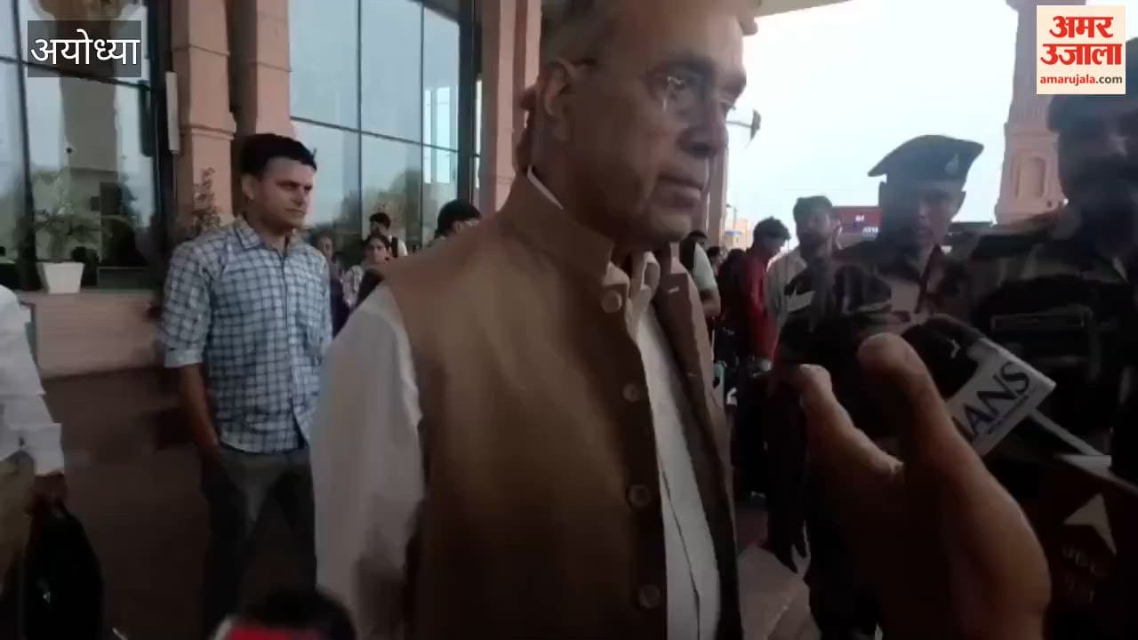 निर्माण कार्यों की समीक्षा को अयोध्या पहुंचे नृपेंद्र मिश्र, दान प्रकरण पर टिप्पणी से किया इनकार