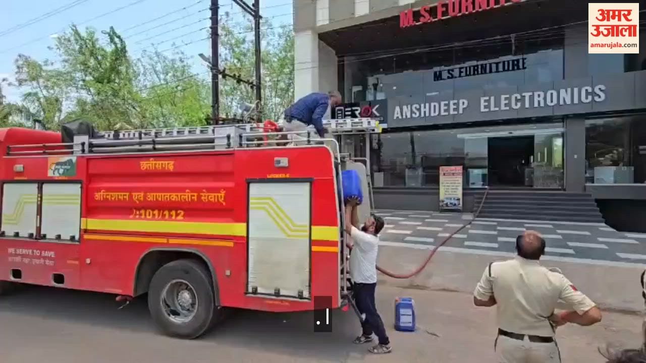 Massive fire breaks out at an electronics shop firefighters bring it under control after a strenuous effort in