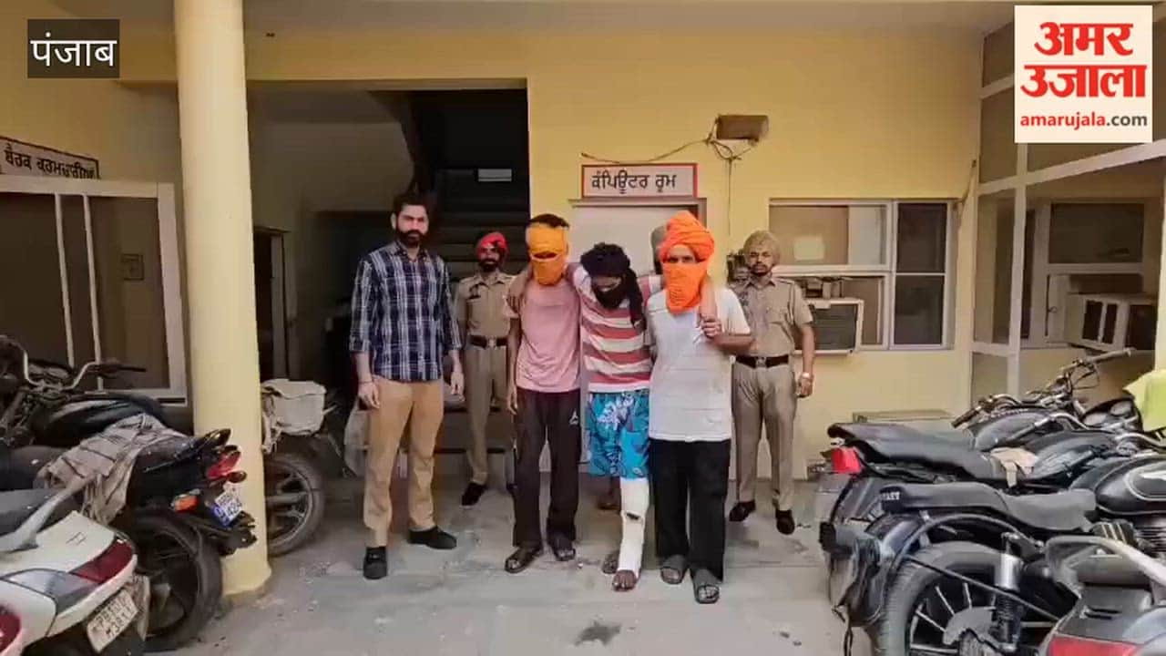 Moga Police arrested three accused involved in theft and robbery.