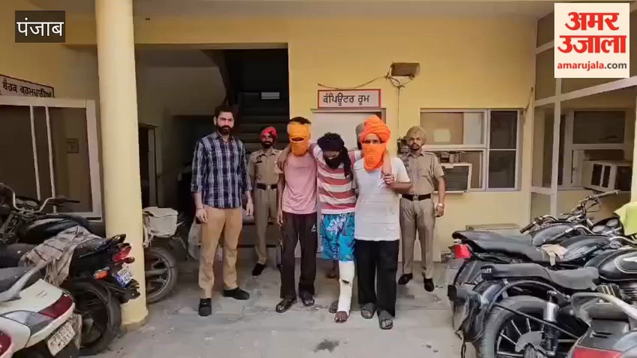 Moga Police arrested three accused involved in theft and robbery.