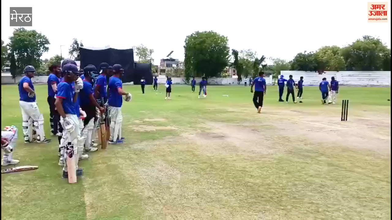 Meerut: Players Showcase Talent at Meerut Mavericks Trials in UP T20 League