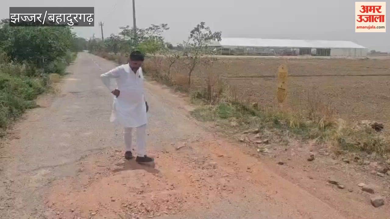 JJP State Vice President demands road construction before CM Saini rally on 17th june in bahadurgarh