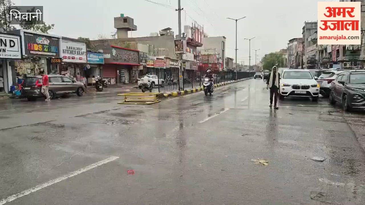 Relief from heat in Bhiwani after rain and strong winds power supply disrupted in some areas
