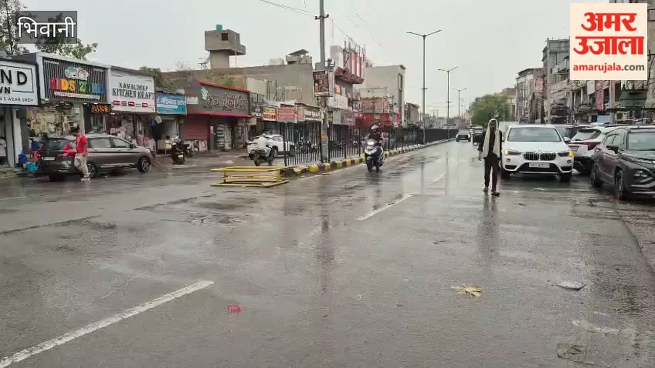 Relief from heat in Bhiwani after rain and strong winds power supply disrupted in some areas