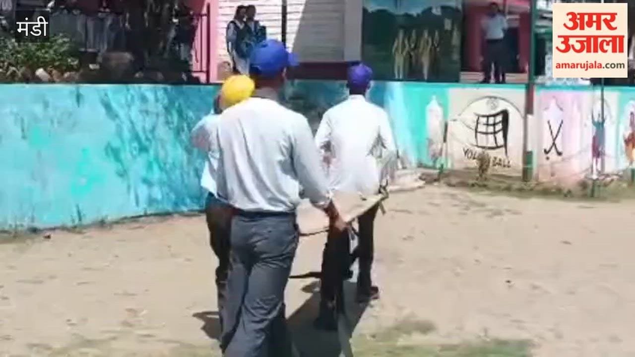 Mandi: Mock drill in Ladbhadol school, children learned disaster prevention techniques