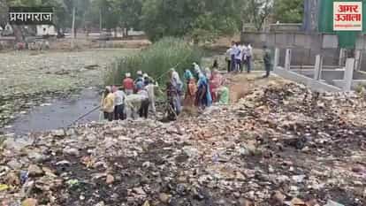 A cleanliness drive was conducted with the resolve for a clean pond, a clean village, and a clean environment.