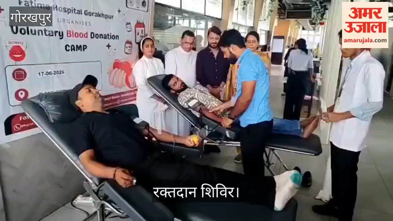 A blood donation camp was organized at the floating restaurant.