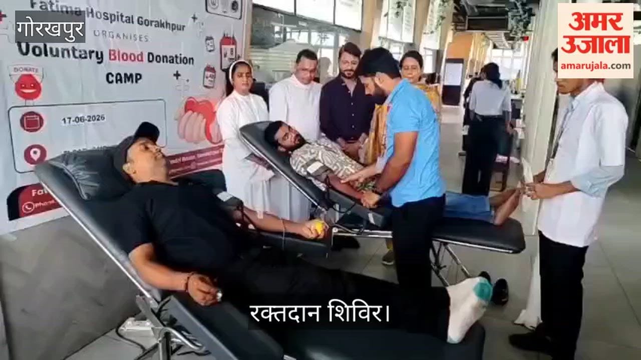 A blood donation camp was organized at the floating restaurant.