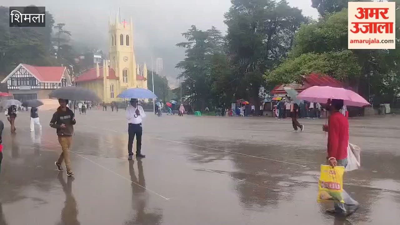 Shimla: Weather changed in Shimla in the afternoon; light rain has started