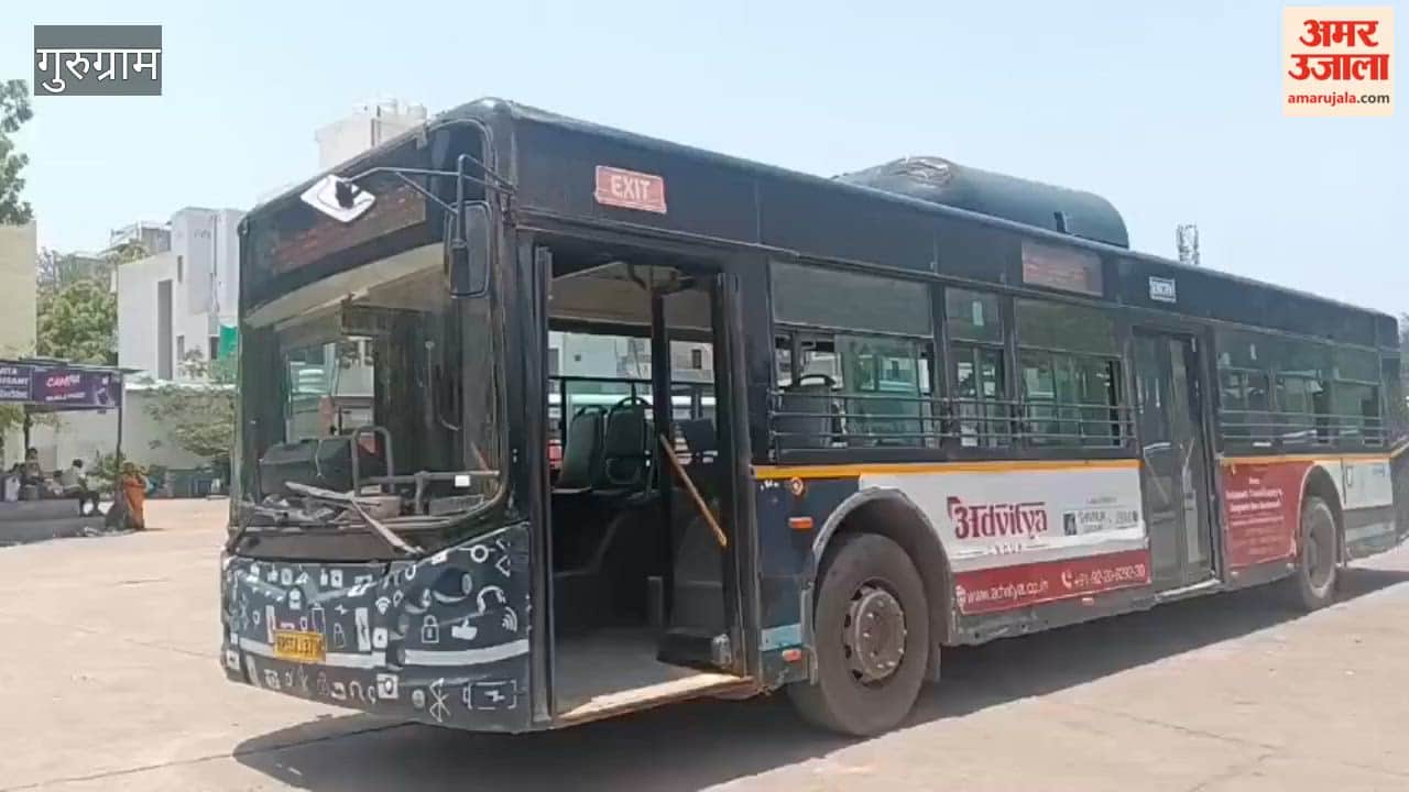 A team is checking tickets in Gurugram city buses but many passengers are travelling without tickets