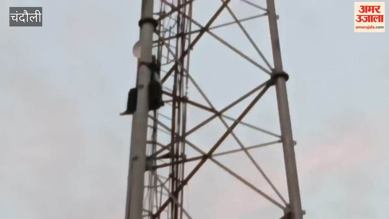 Married woman climbs mobile tower insisting husband called police bring down safely