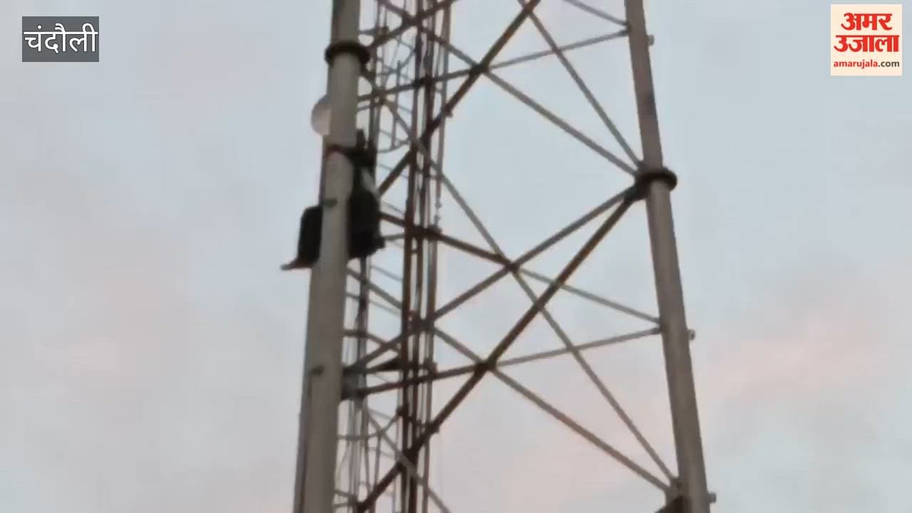 Married woman climbs mobile tower insisting husband called police bring down safely
