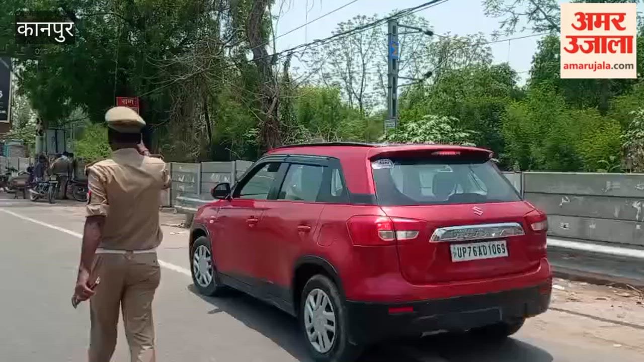 Kanpur: Barricades installed to stop wrong-side driving; 70 vehicles fined