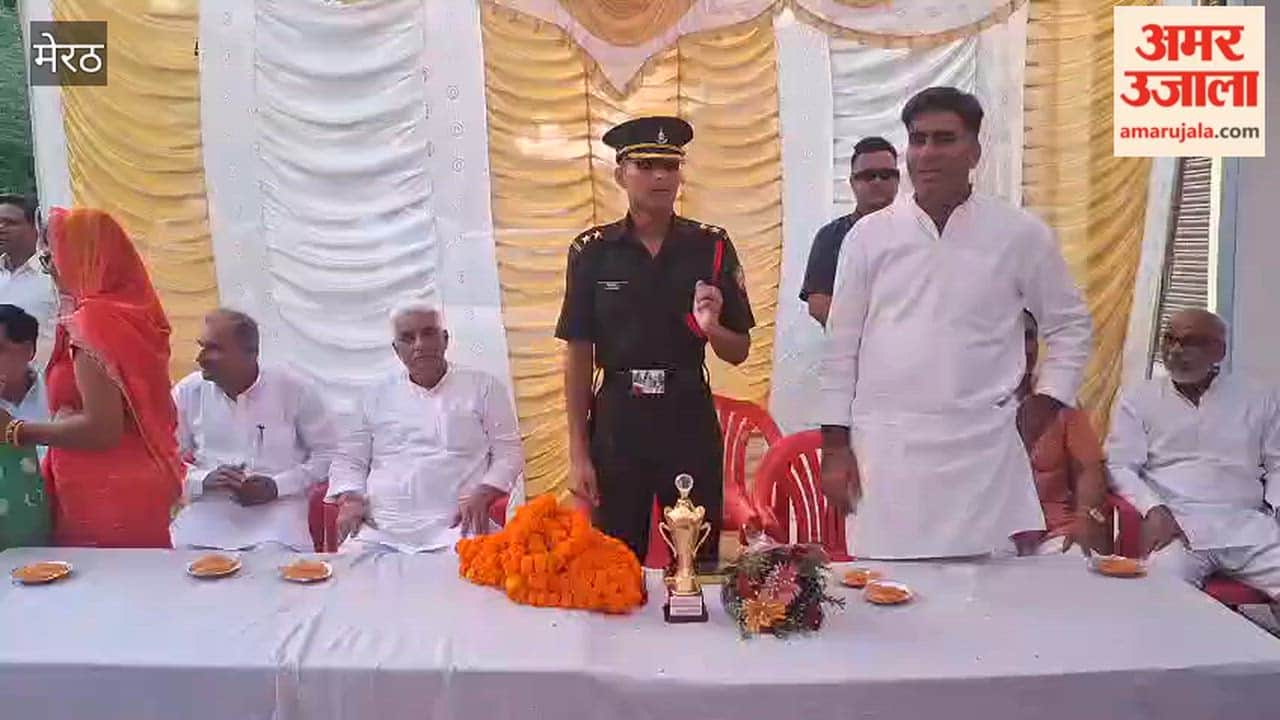 Grand welcome in Daurala for Divyansh upon his return as a Lieutenant from the IMA.