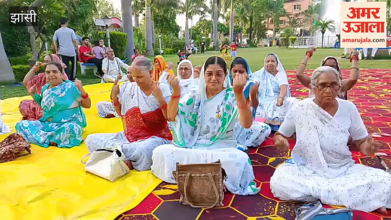 A seven-day yoga camp is being held at the Prajapita Brahma Kumaris Ishwariya Vishwa Vidyalaya service center, drawing a large number of people.