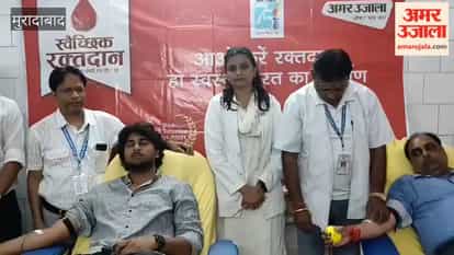 96 units of blood were donated at Amar Ujala Foundation's camps