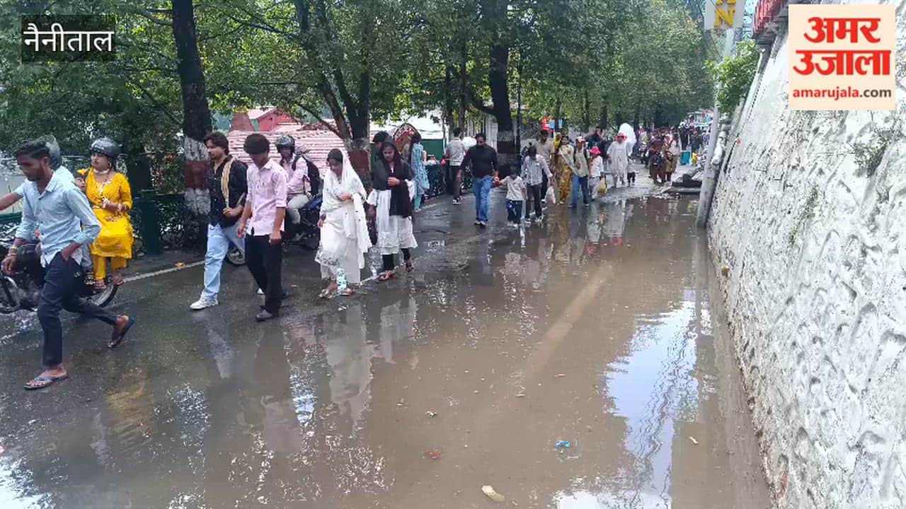 It rained and hailed in Nainital