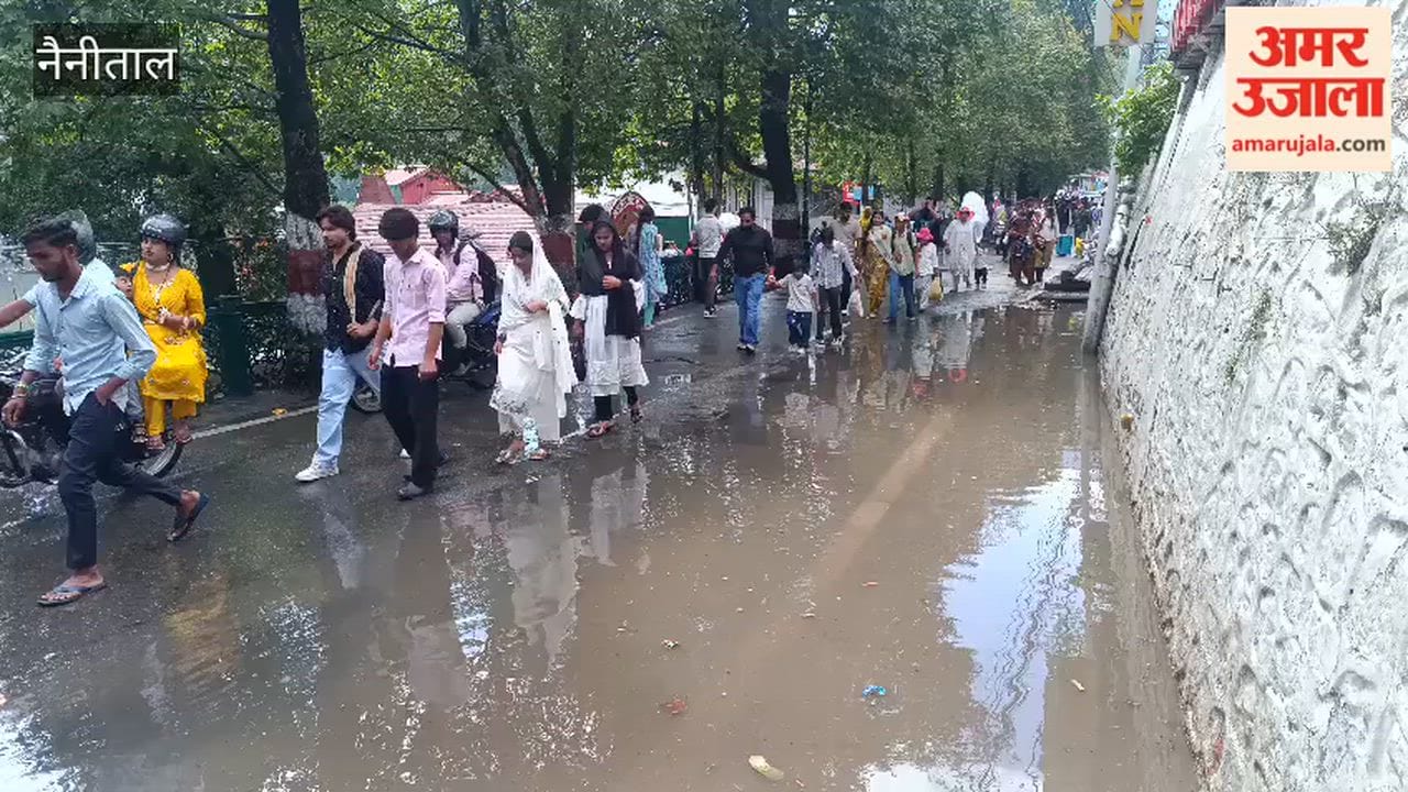 It rained and hailed in Nainital