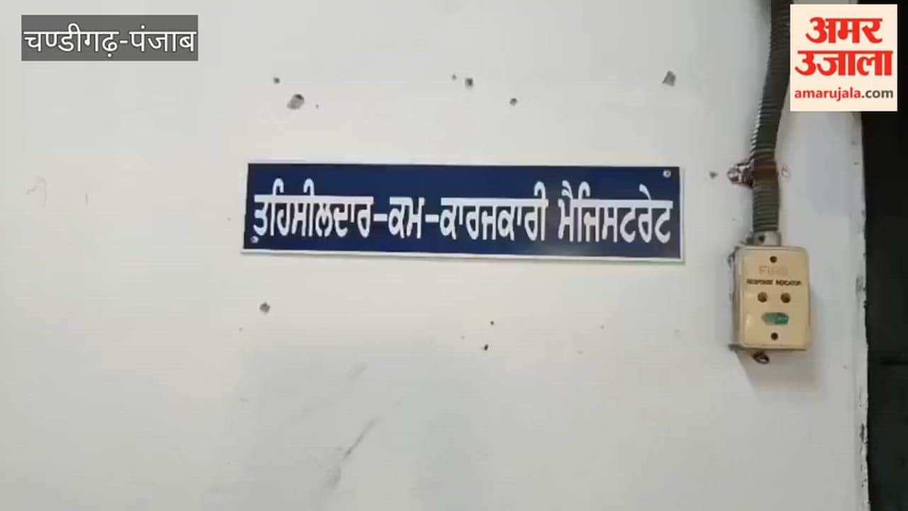 A young man created a ruckus in the Tehsildar's office, both men's clothes were torn in the scuffle; the police detained the young man.