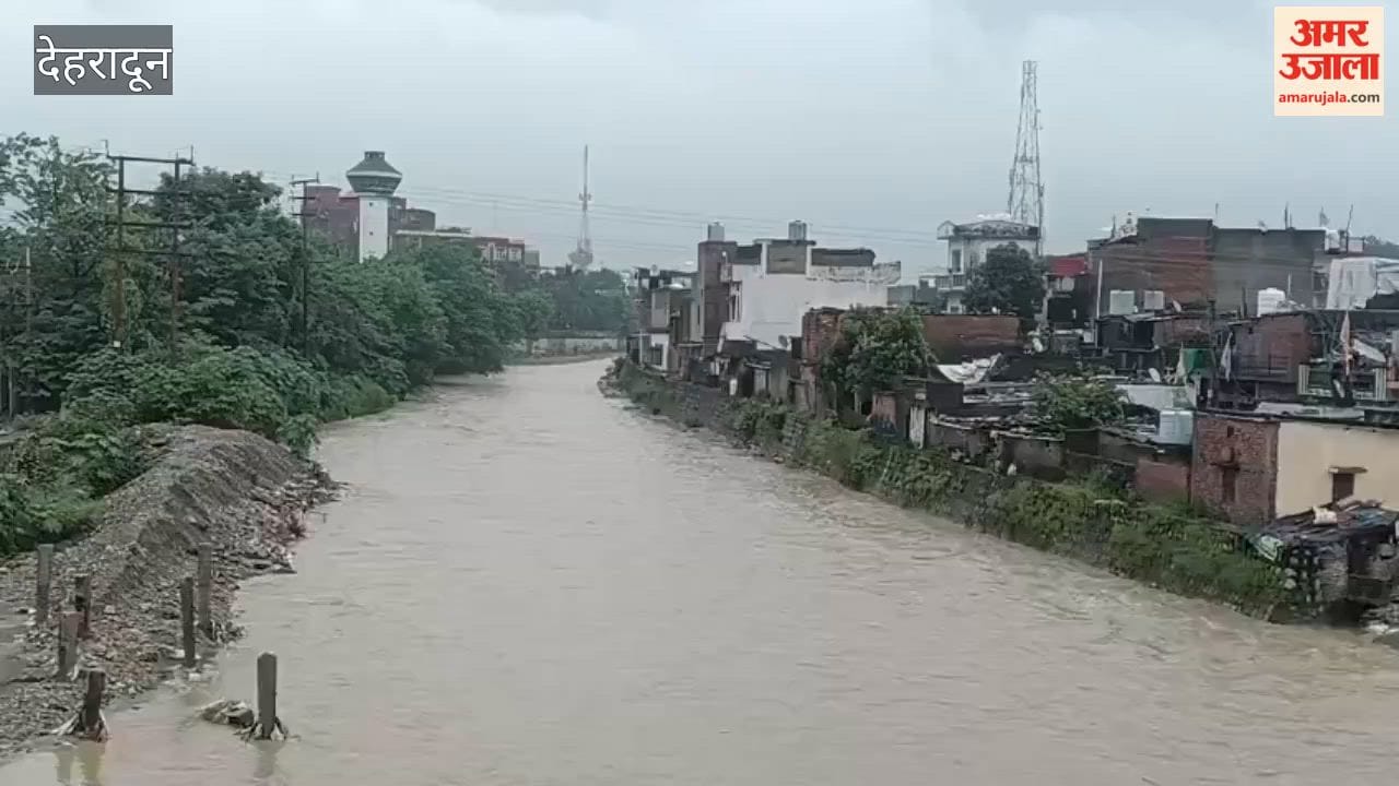 Dehradun: Water level of Rispana River rises due to continuous rain