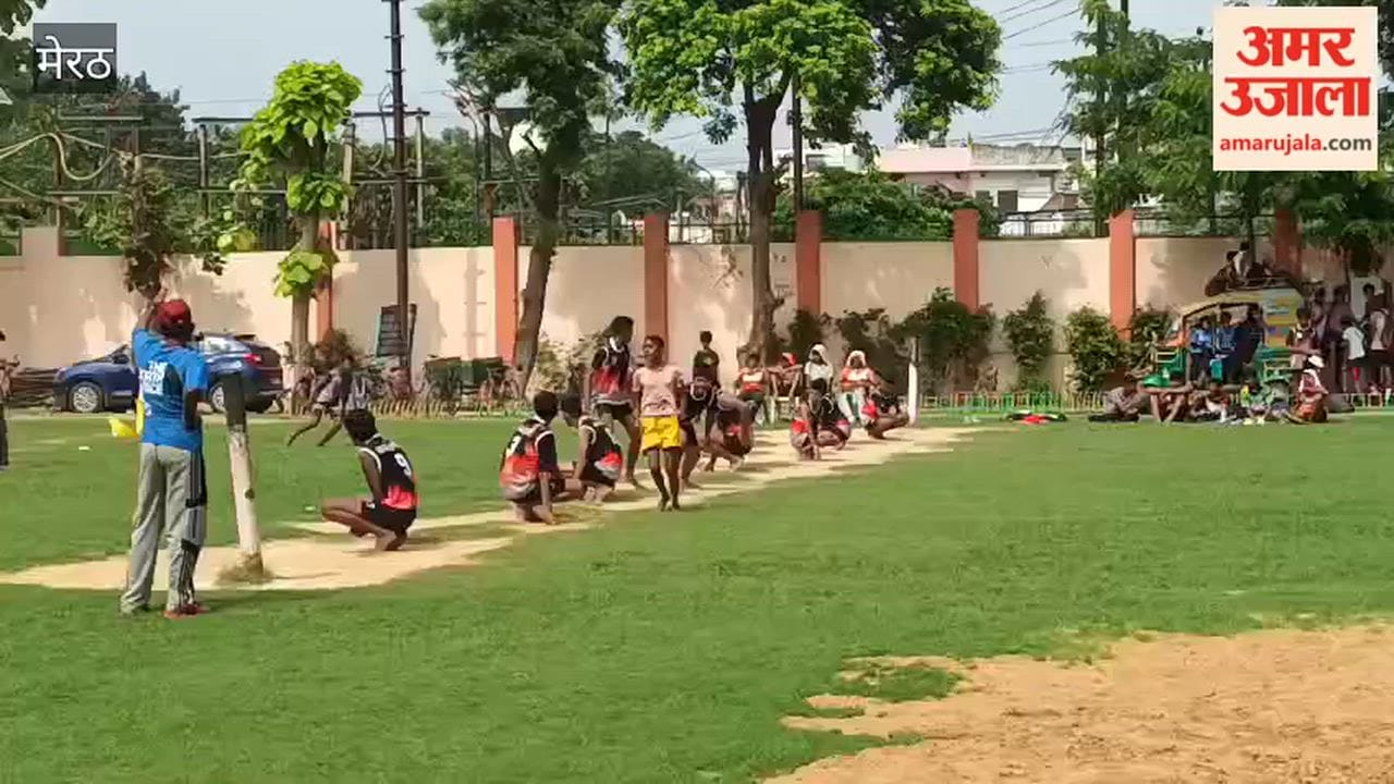 Meerut: Sports festival at Baleram Inter College; athletes showcase their prowess.