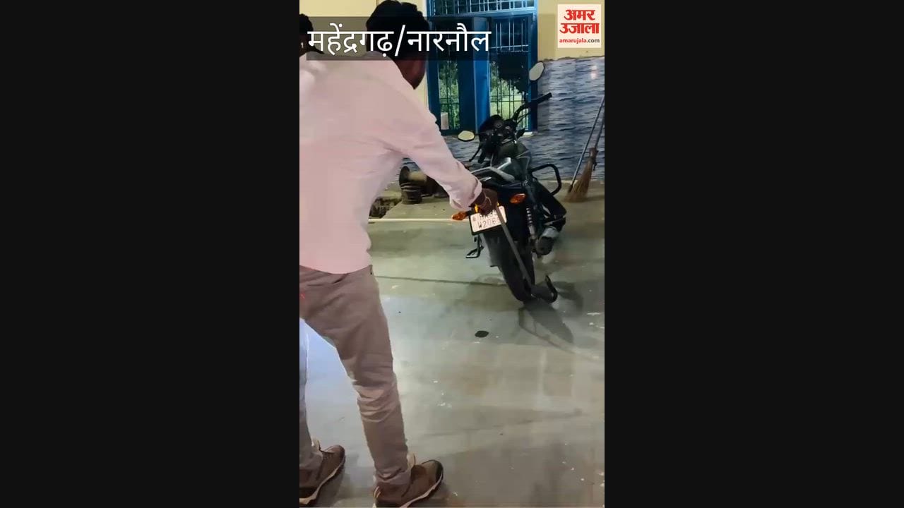 six-foot-long cobra was found inside a motorcycle parked at the Canal Department pump station in Nangal Chaudhary, Narnaul