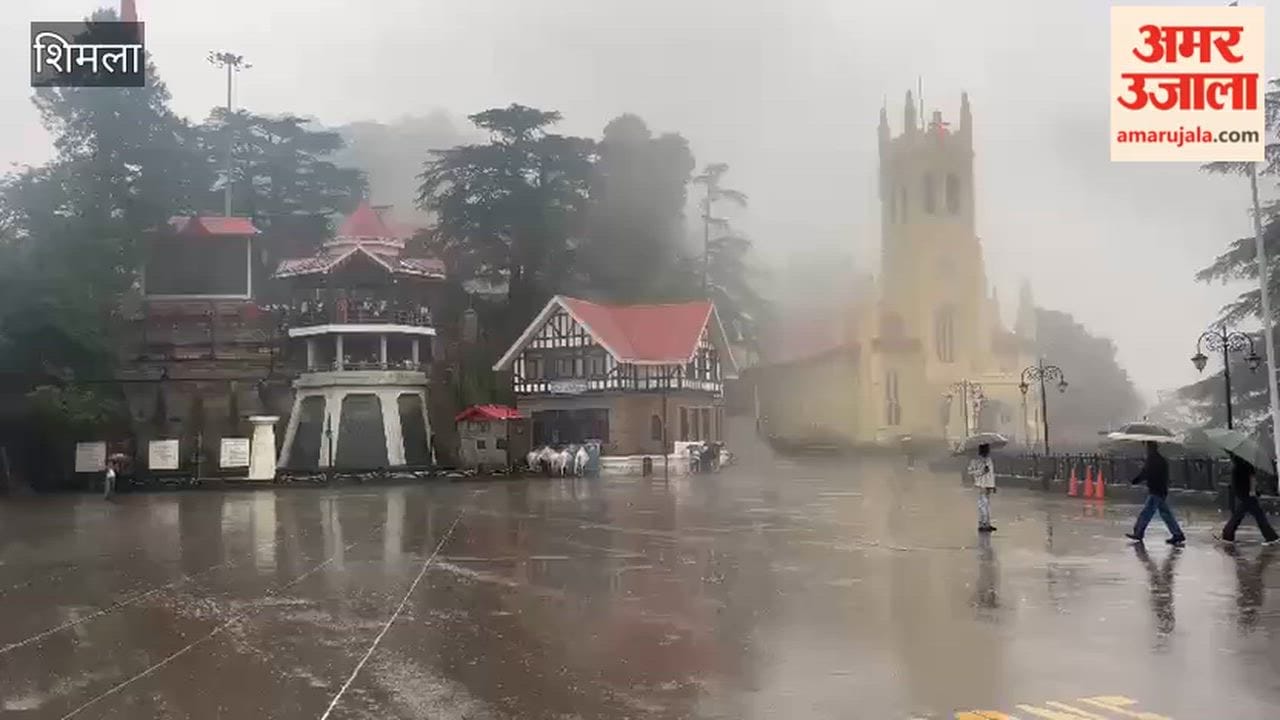 shimla rain weather update sunday evening heavy rain fog