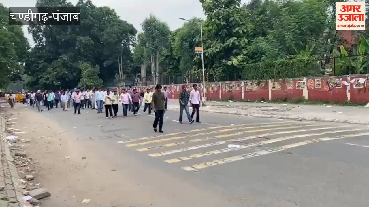 Security arrangements tightened outside SD College for the election.
