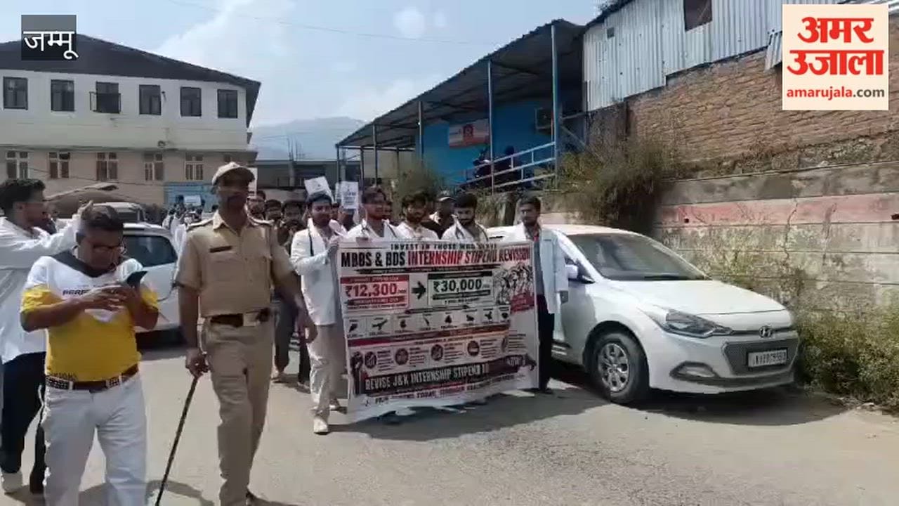 MBBS and BDS interns in Doda protest
