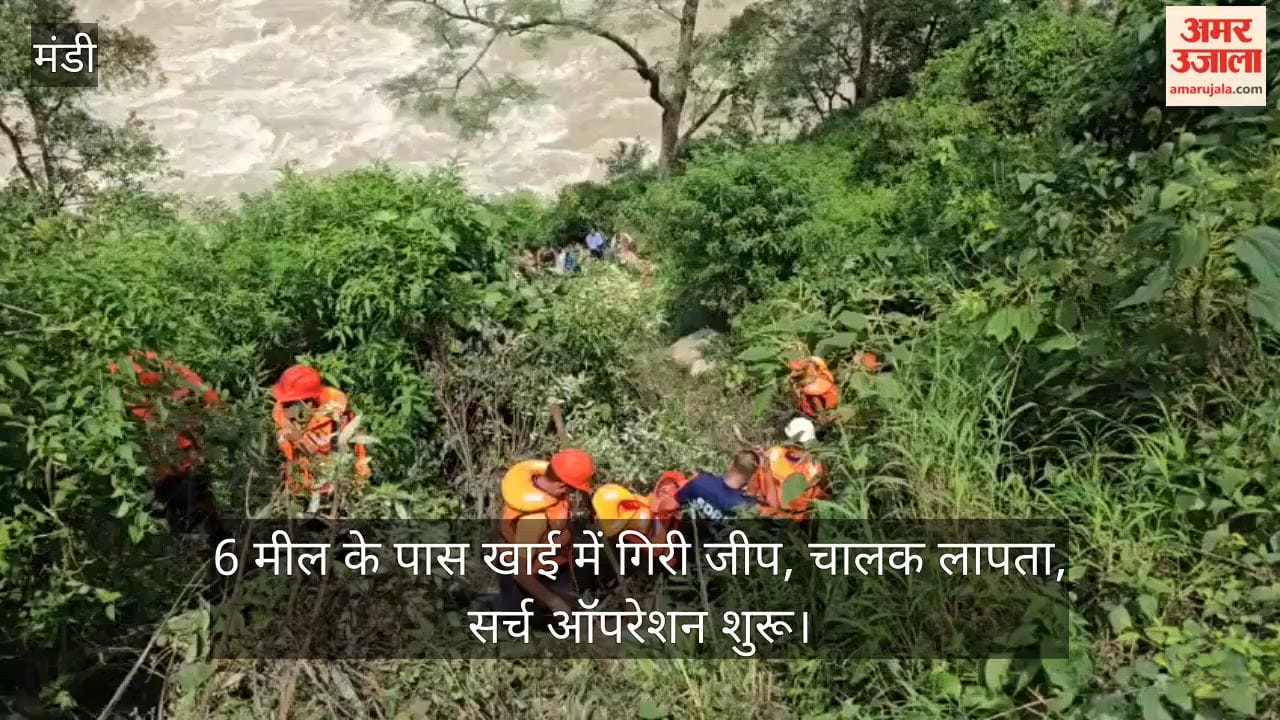Mandi: Jeep plunges into gorge near 6 Mile; driver missing, search operation launched.