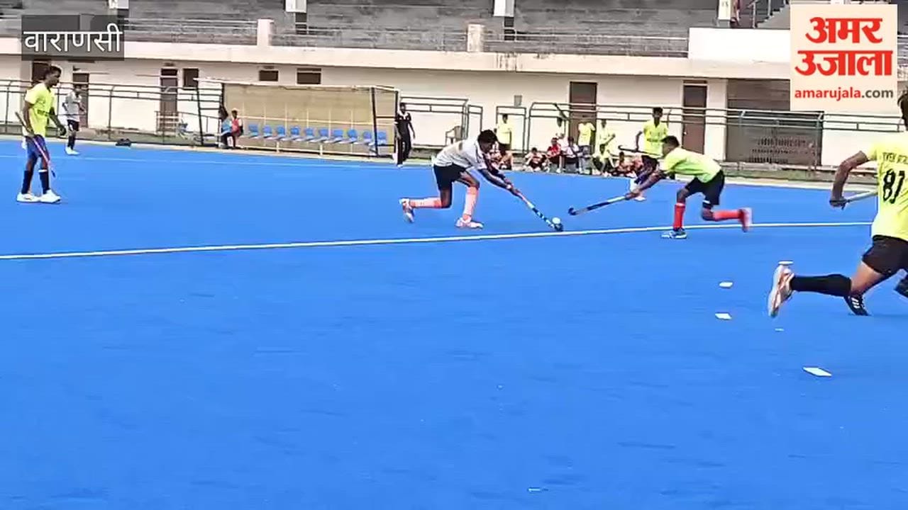 Hockey match at Lalpur Stadium on National Sports Day
