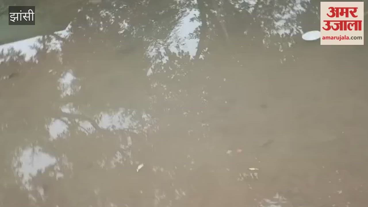 Primary School Kharkasani in Mauranipur turns into pond