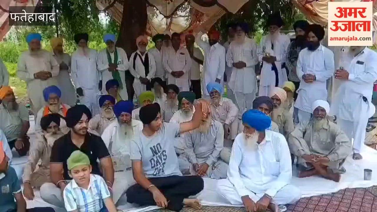 Sit-in protest over the release of imprisoned Sikhs continues for the third day in Tohana, Fatehabad.
