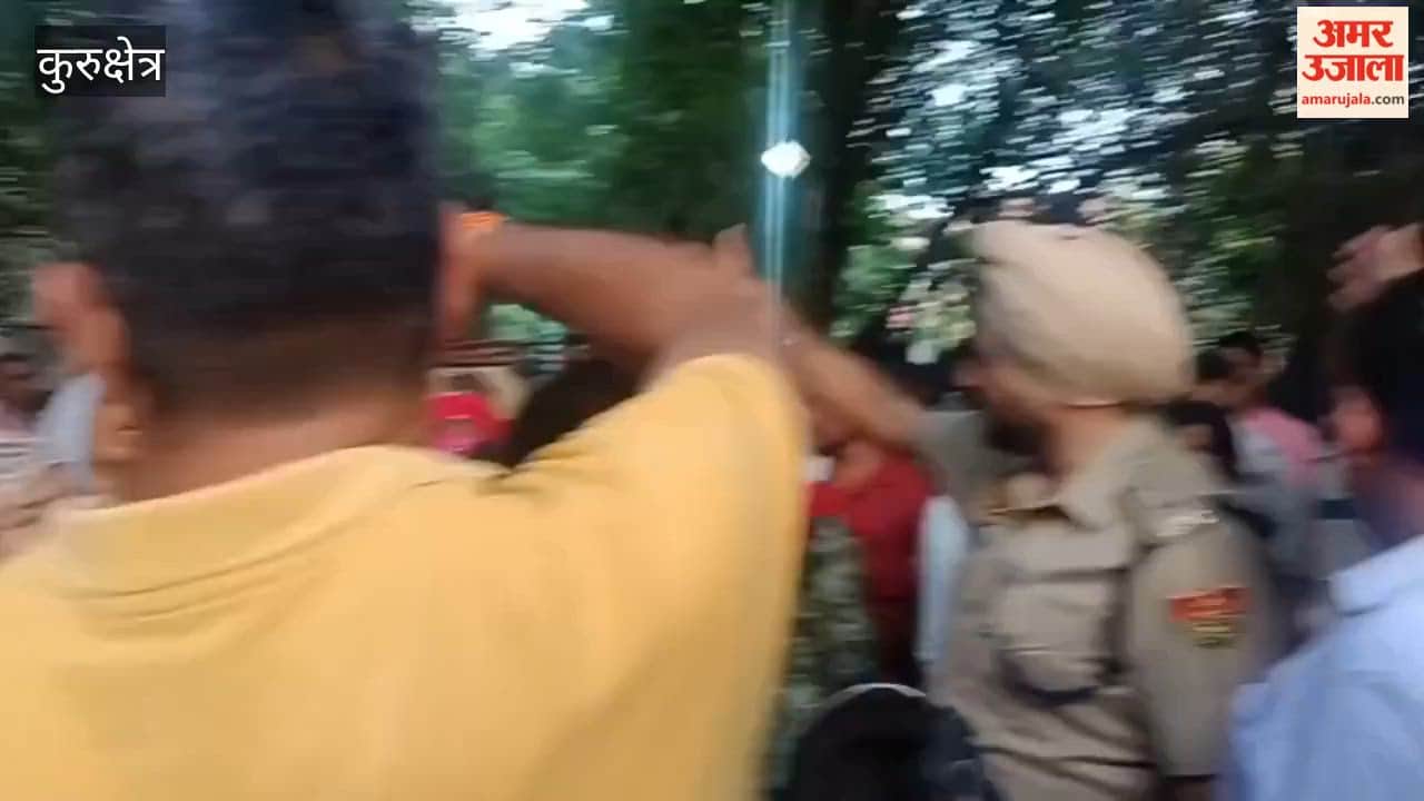 Police detained 40 sanitation workers in Kurukshetra; the administration had tipper trucks moved out of the fire station.